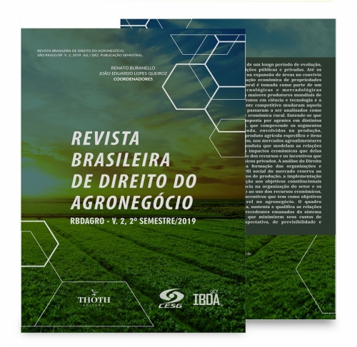 Revista Brasileira de Direito do Agronegócio – RBDAGRO -V.2, 2º Semestre/2019