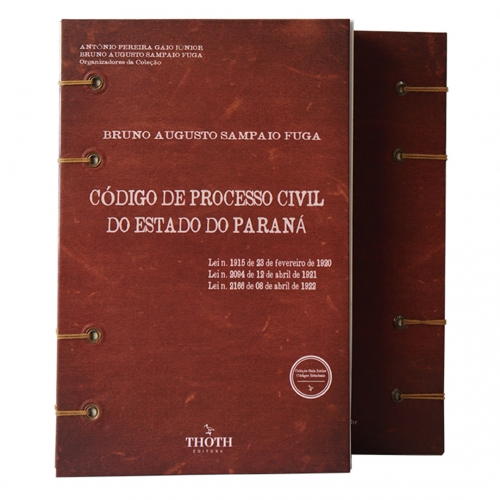 Código de Processo Civil do Estado do Paraná - Versão com encadernação artesanal