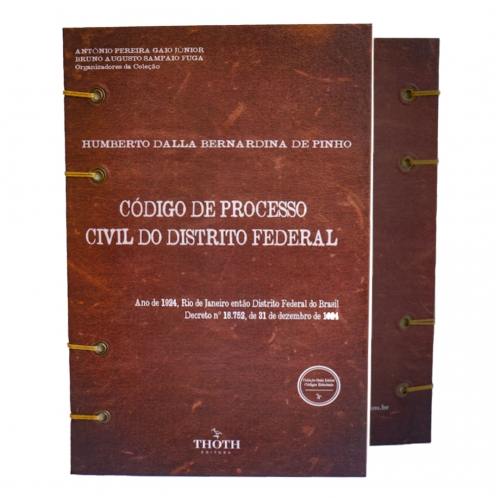 Código de Processo Civil do Distrito Federal - Versão encadernação artesanal